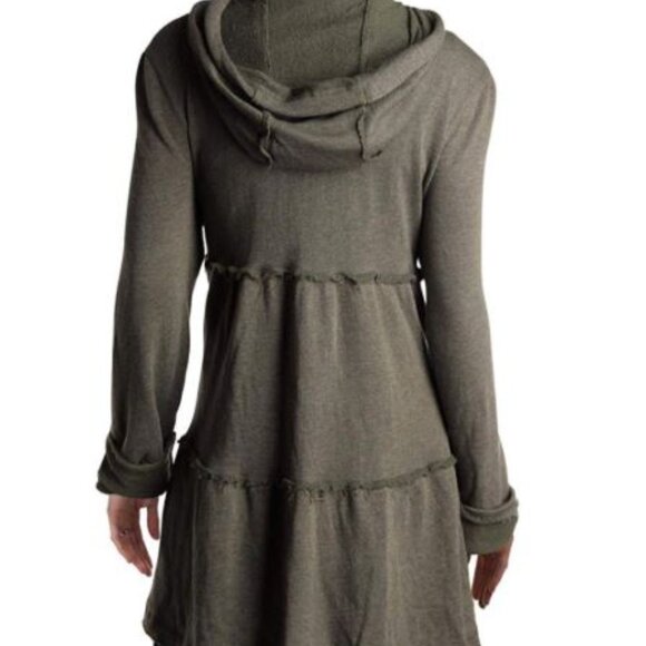 Free People Raw-Edge Zip-Front Hoodie NWT - Picture 4 of 16